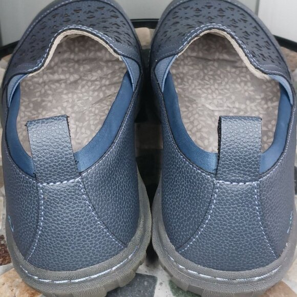 JBU by Jambu Bellflower Loafer Womens 6.5 Medium Blue Vegan Leather Traction - Picture 9 of 15